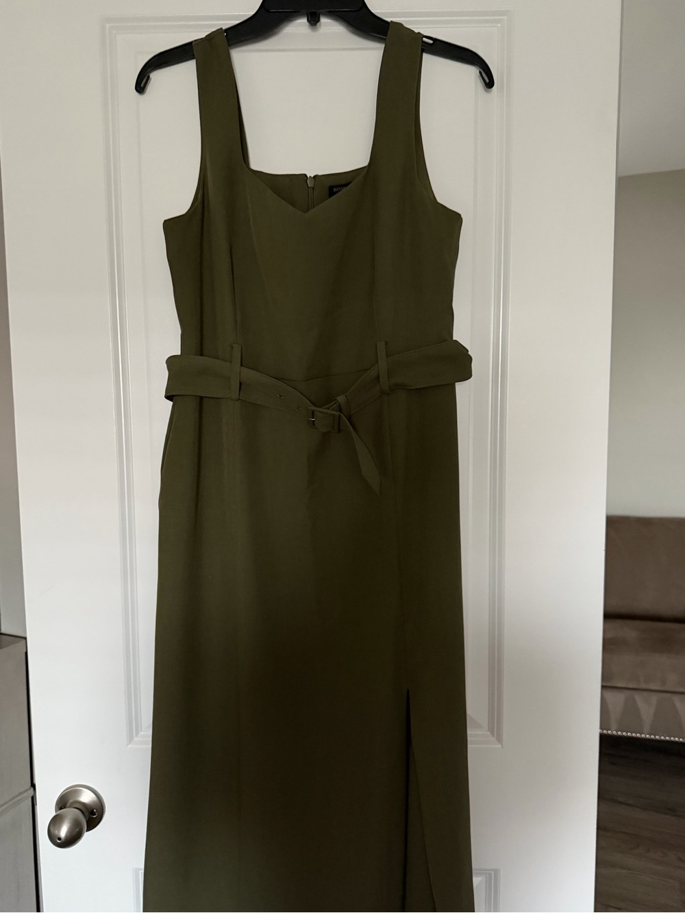 Banana Republic Olive Sleeveless Sheath Dress - Picture 2 of 2